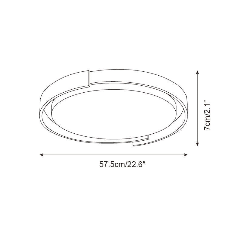 Solen Ceiling Light Minimalist Round Travertine