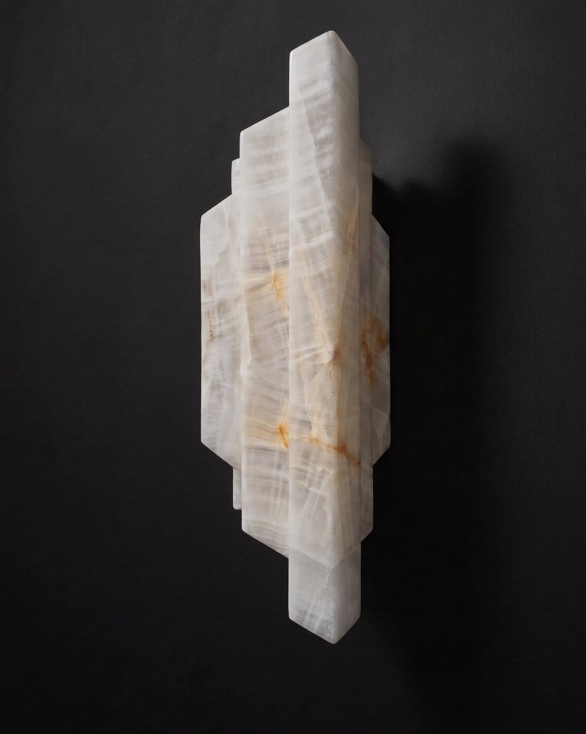 Deco Alabaster Wall Sconce