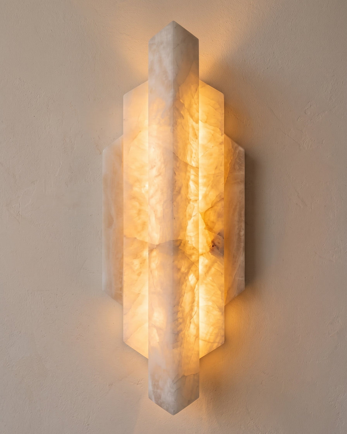 Deco Alabaster Wall Sconce