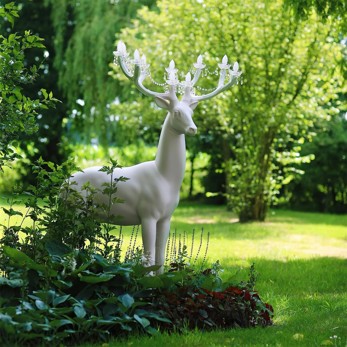 Stag Sculpture Floor Lamp