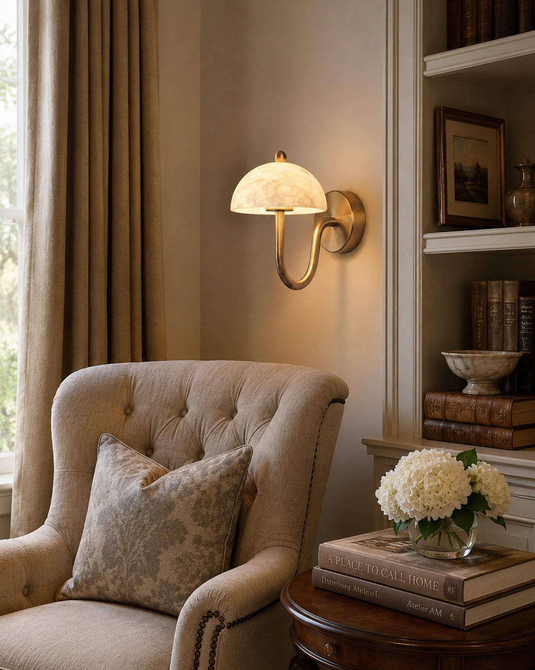 Avenoelle Alabaster Wall Sconce