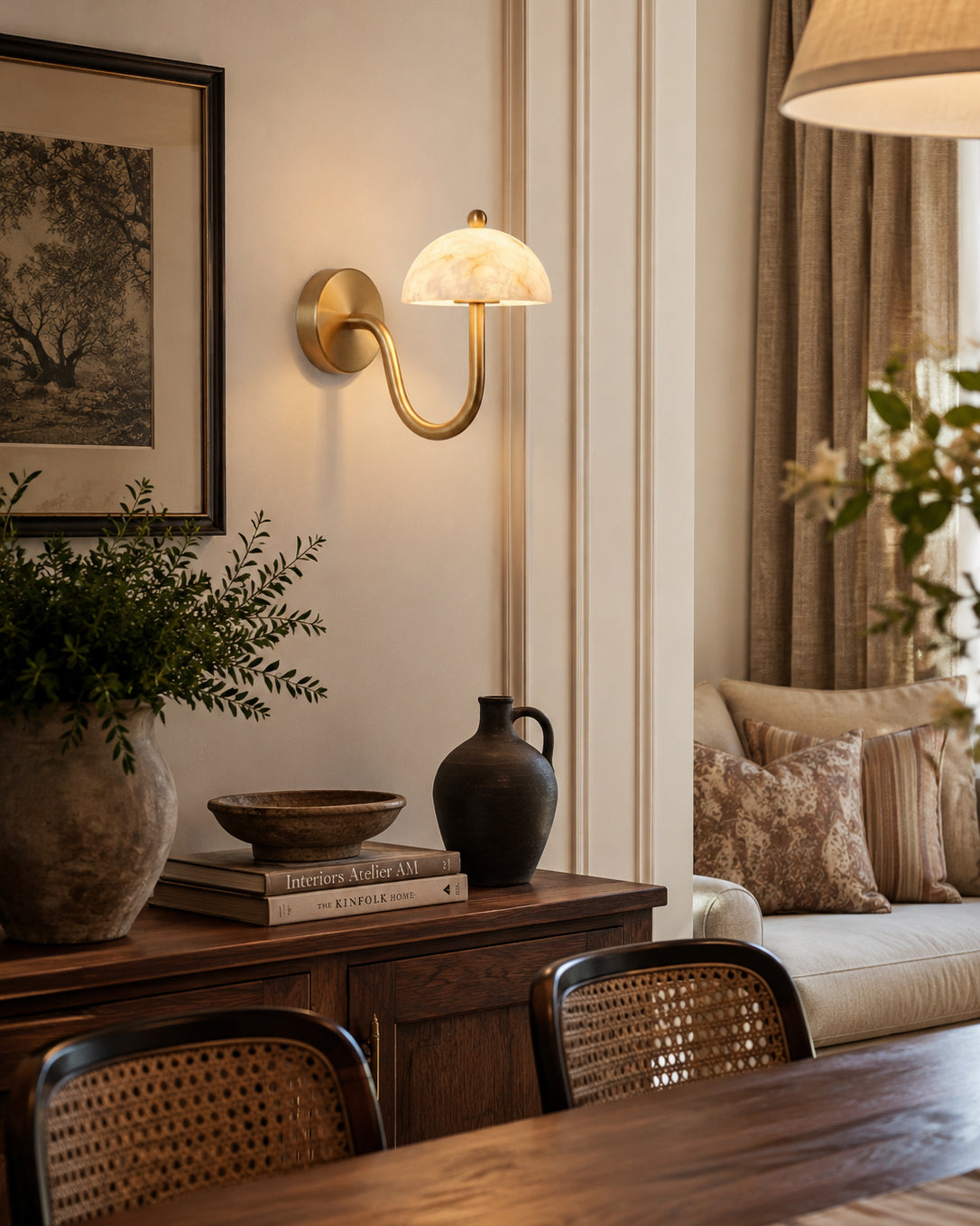 Avenoelle Alabaster Wall Sconce