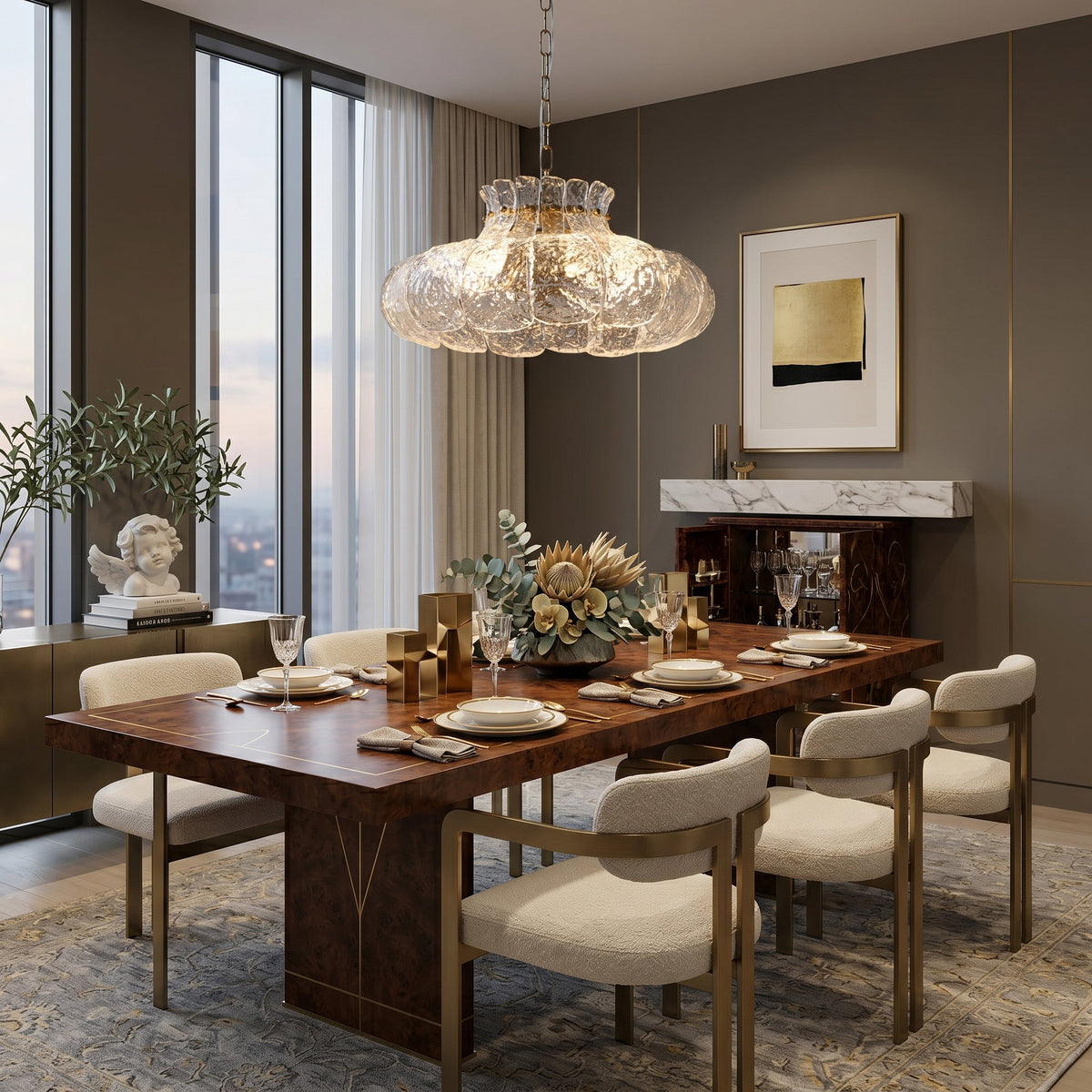 Barlas Ribbed Pendant Light