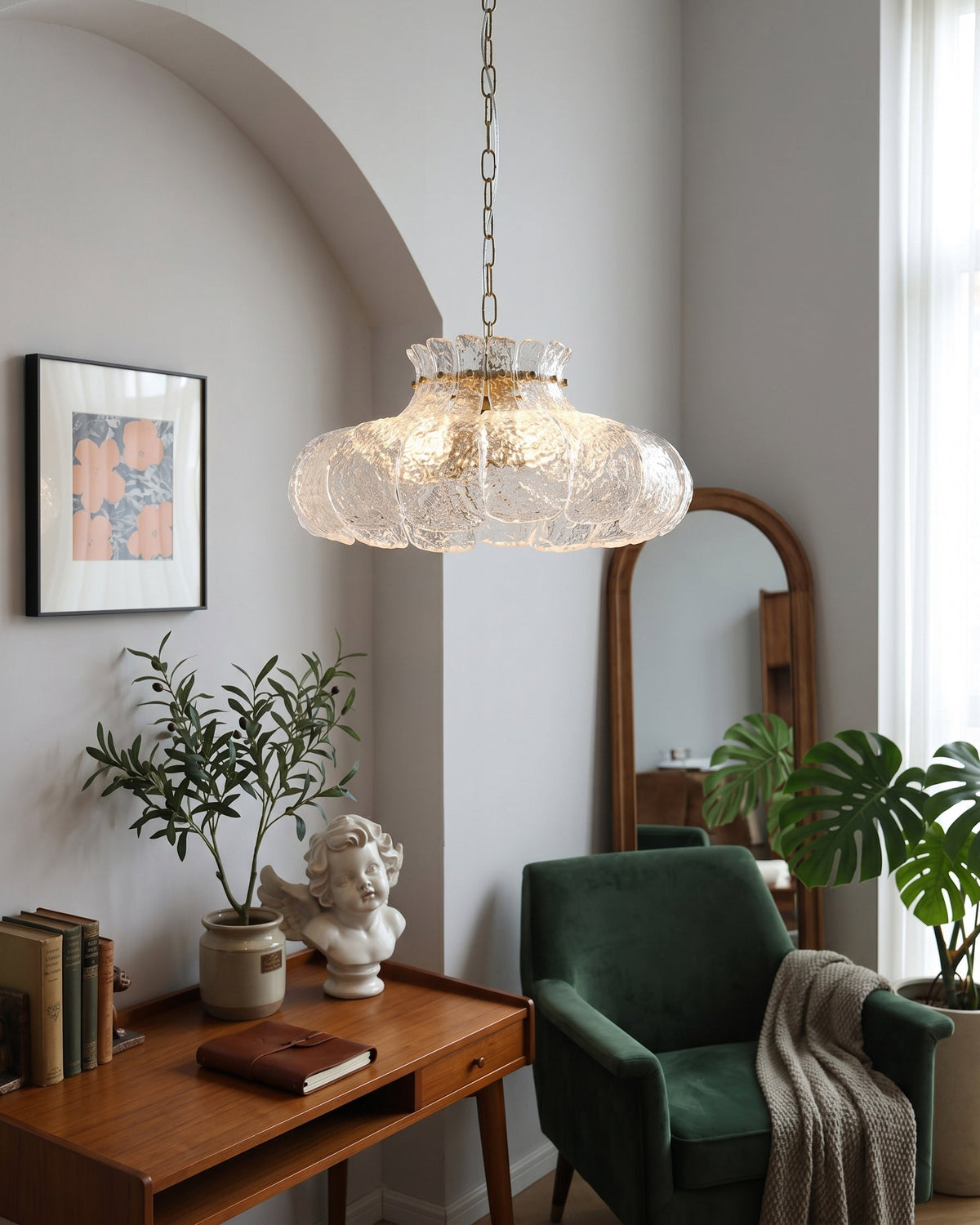 Barlas Ribbed Pendant Light