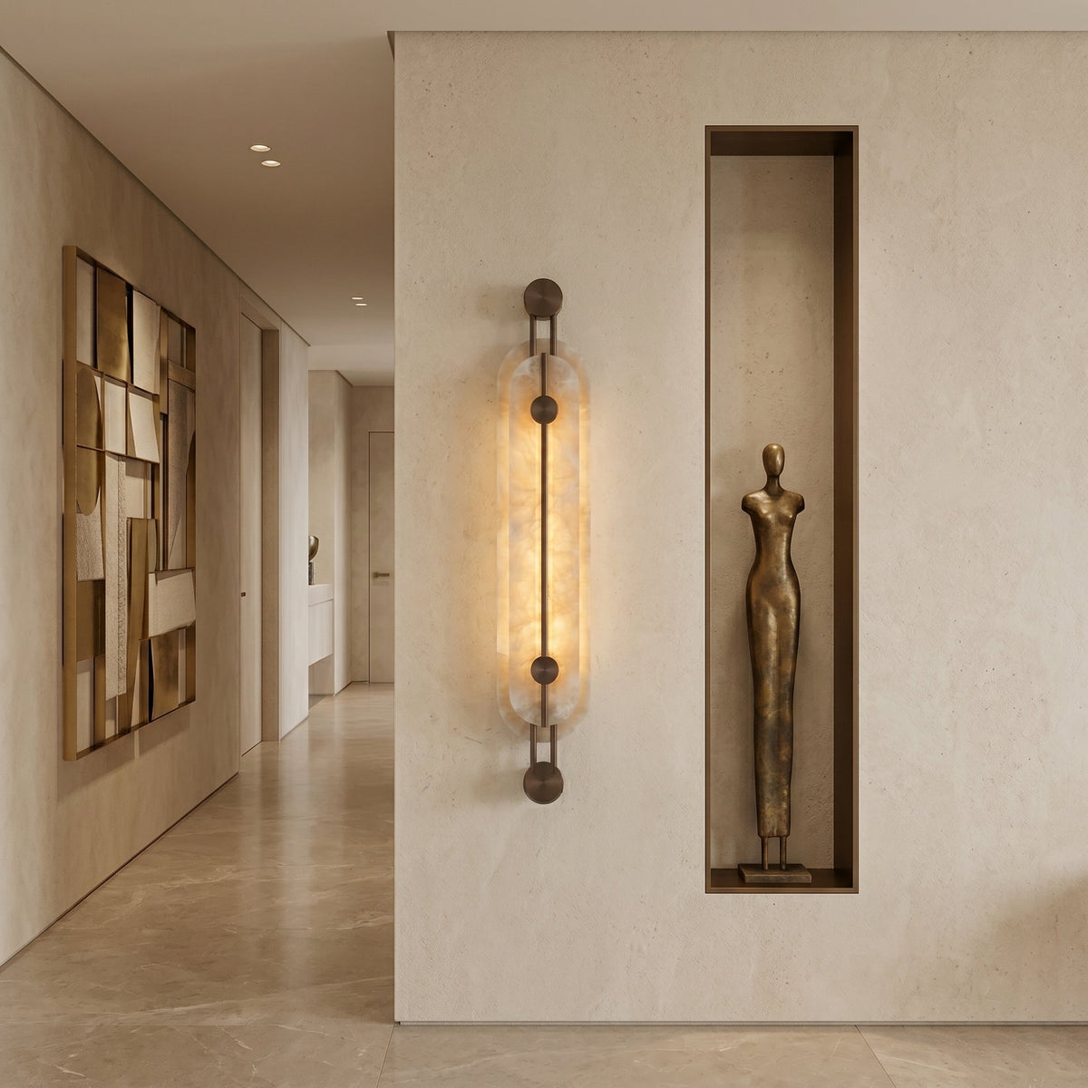 Clayton Alabaster Wall Sconce