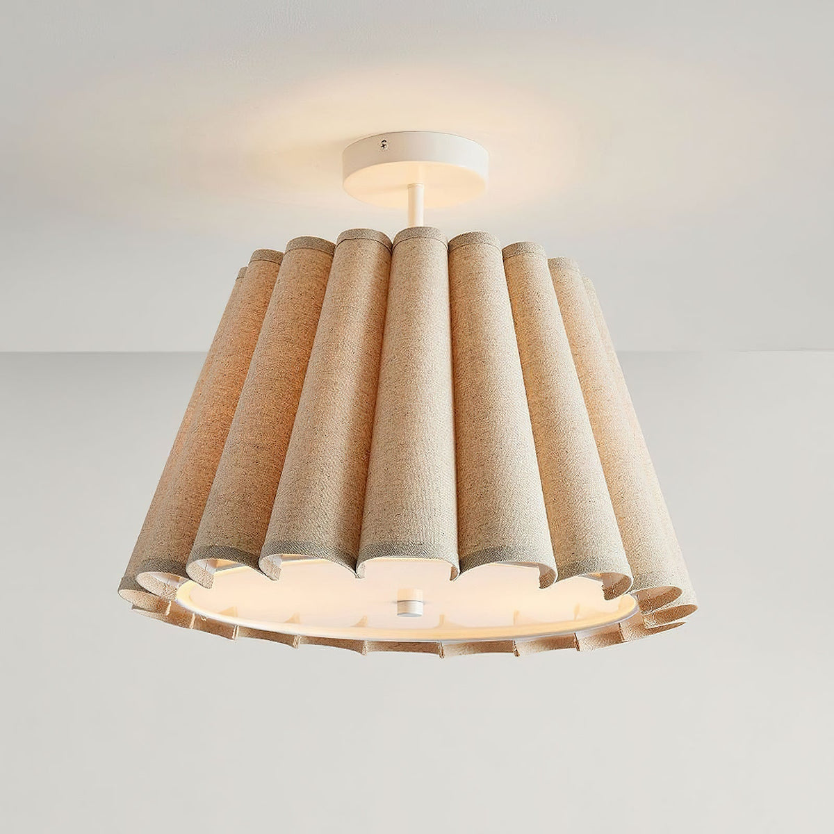 Cirerise Scalloped Flush Mount