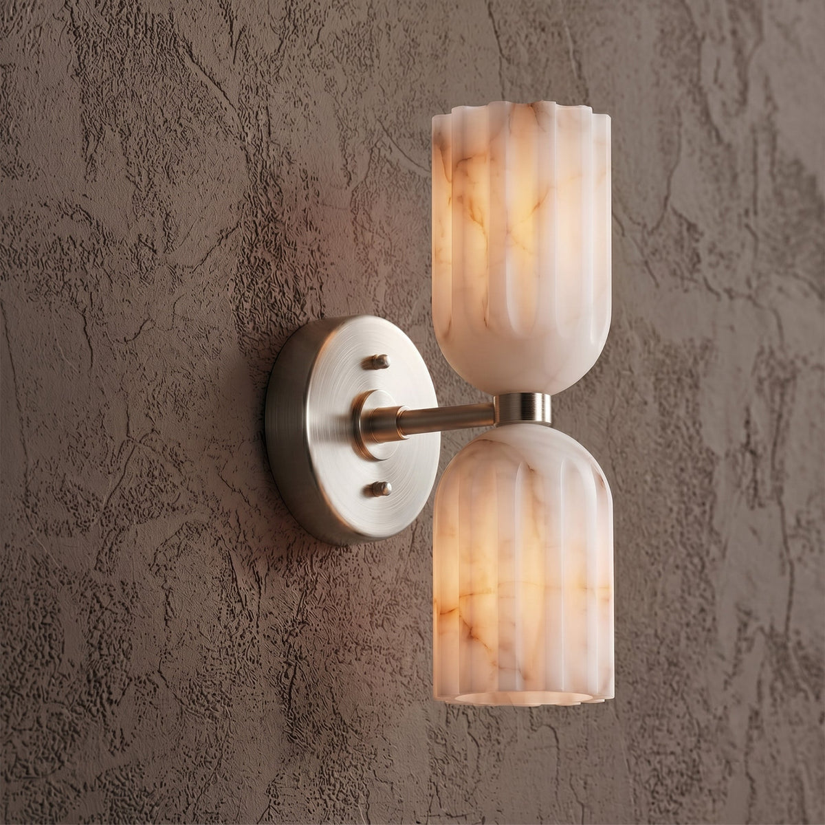 Amber Alabaster Wall Sconce