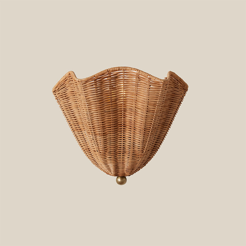 Lunero Rattan Wall Sconce