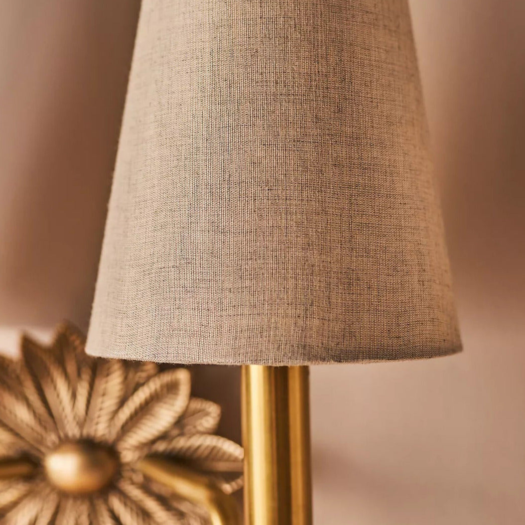 Sinumik Indoor Wall Lamp Floral Backplate Fabric