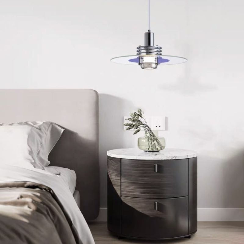 Gavikase Minimalism LED Pendant Light Metal/Glass/ Bedroom