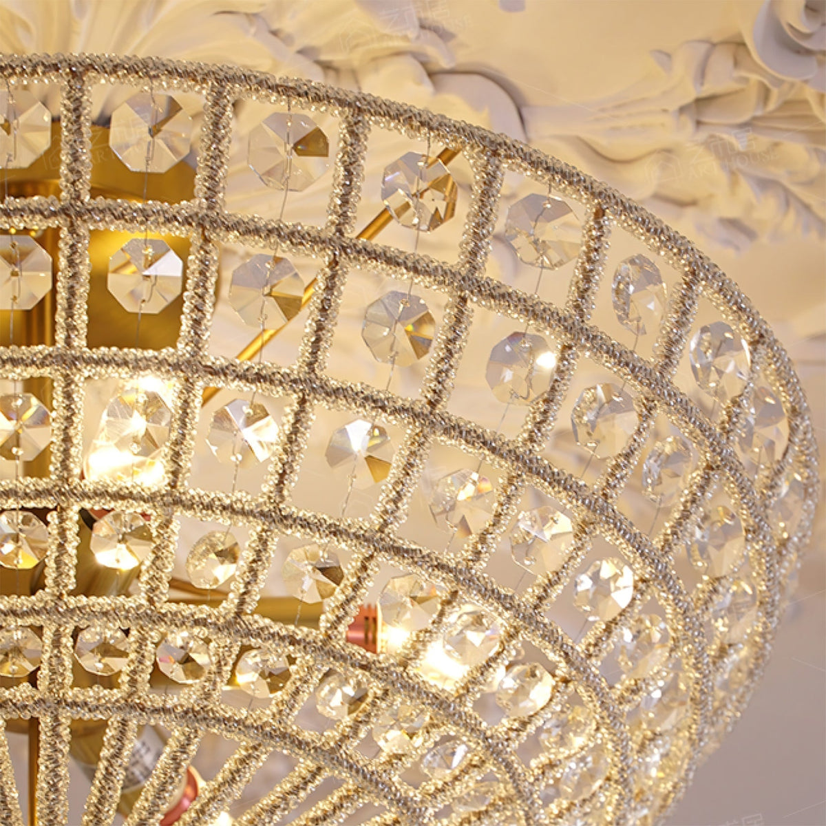 Luxelelle Crystal Ceiling Light