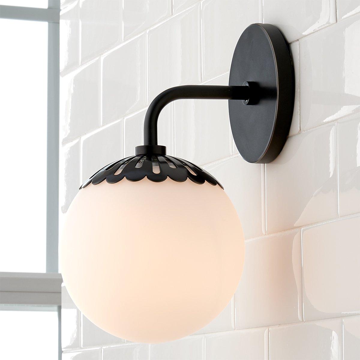 Pagumik Globe Glass Wall Lamp