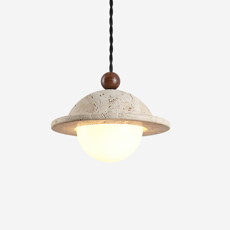 Noreaya Donut Pendant Light Travertine