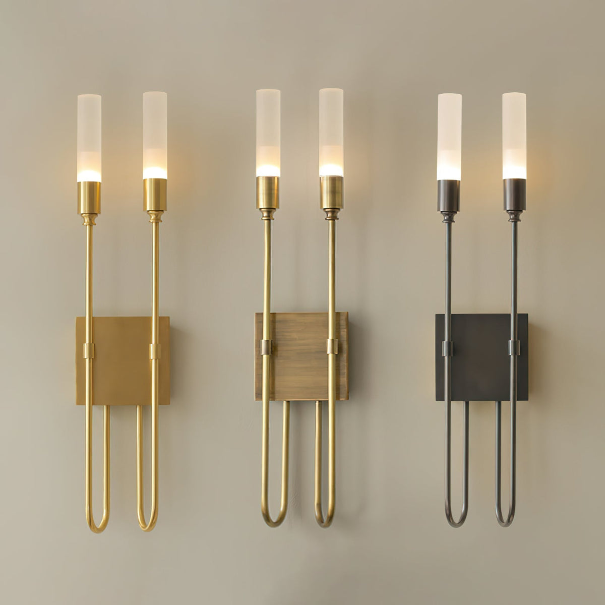 Yvori Wall Lamp Double Rod Minimalist