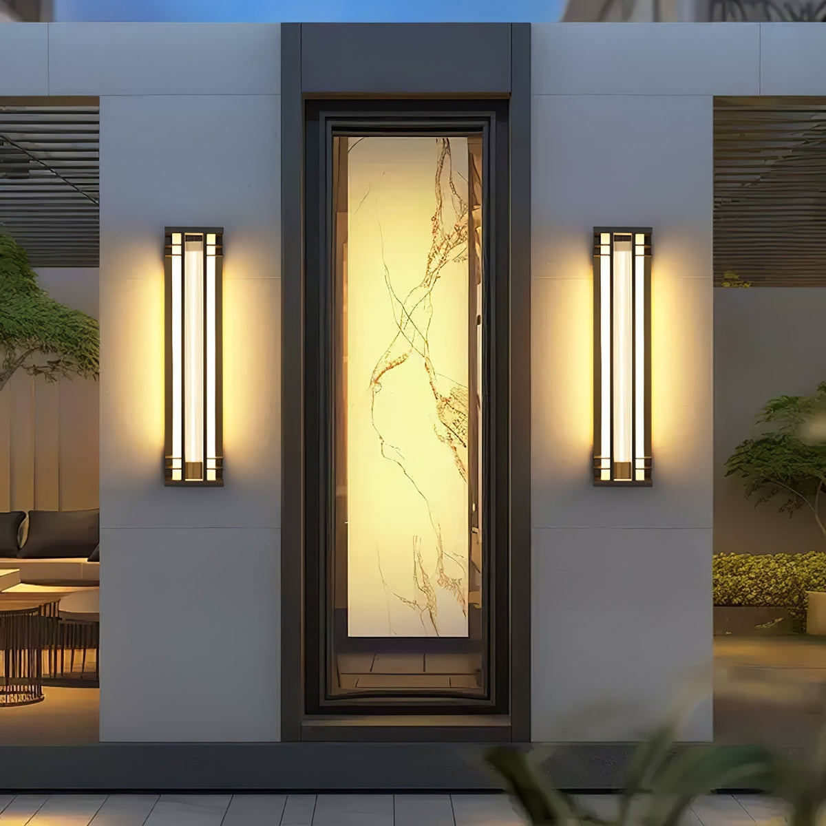 Nevenor Unique Double Axis Outdoor Wall Lamp