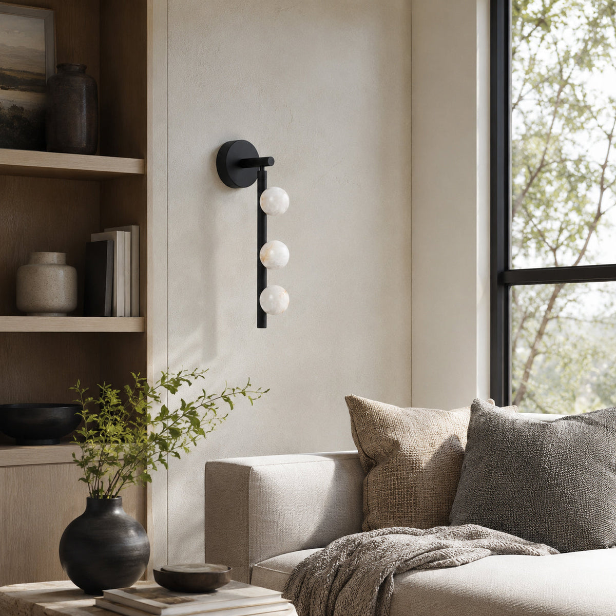 Drop Alabaster Wall Sconce