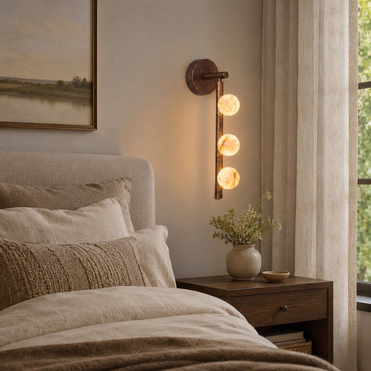 Drop Alabaster Wall Sconce