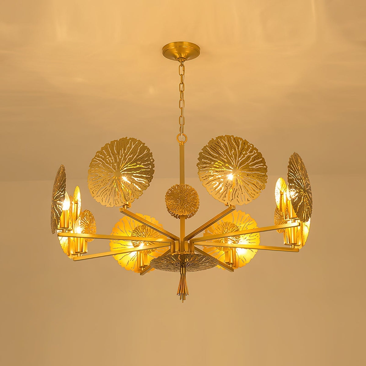 Dandelion Brass Chandelier