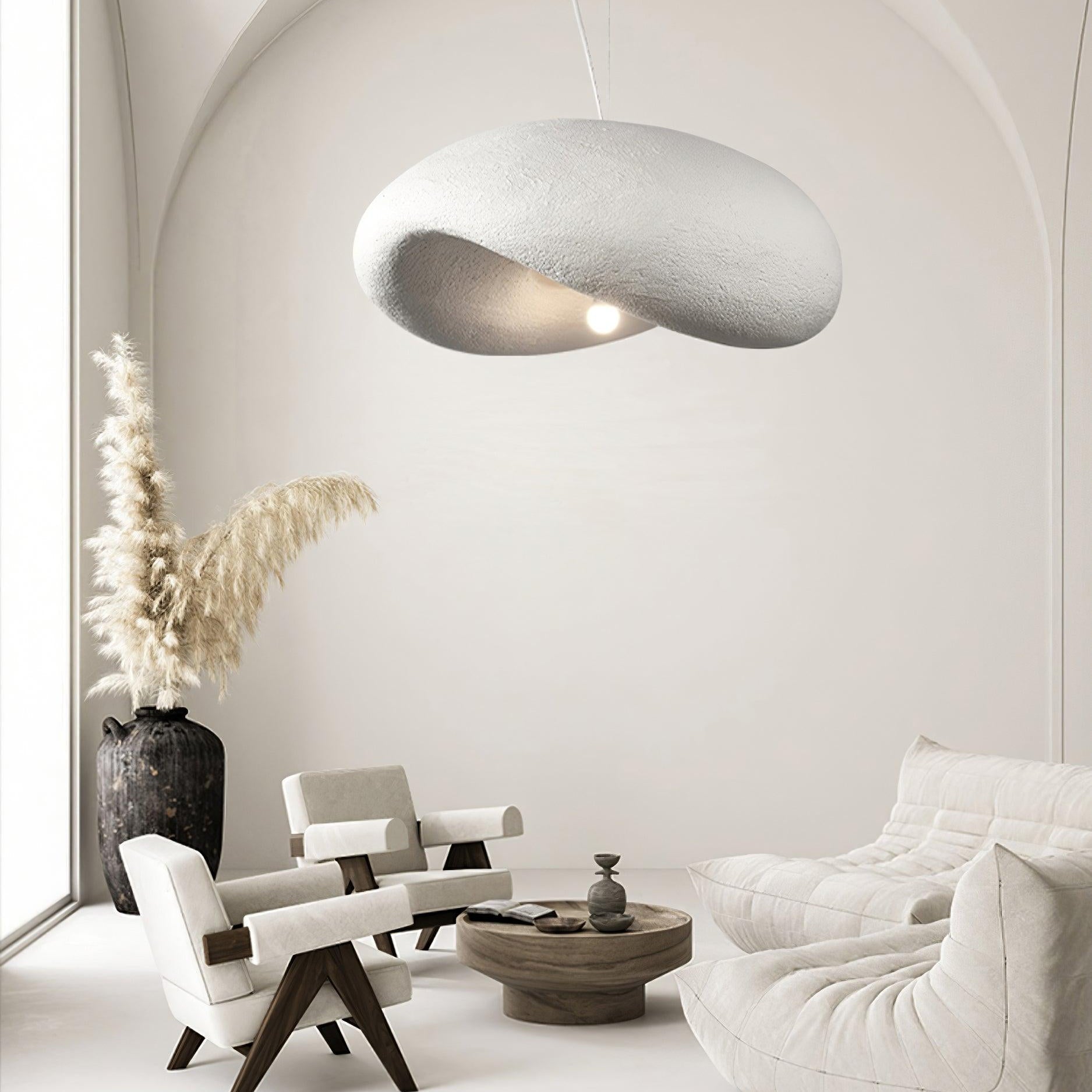 Cosmo Modern Cloud-shape Wabi Sabi Style Pendant Light-Neutral Decor