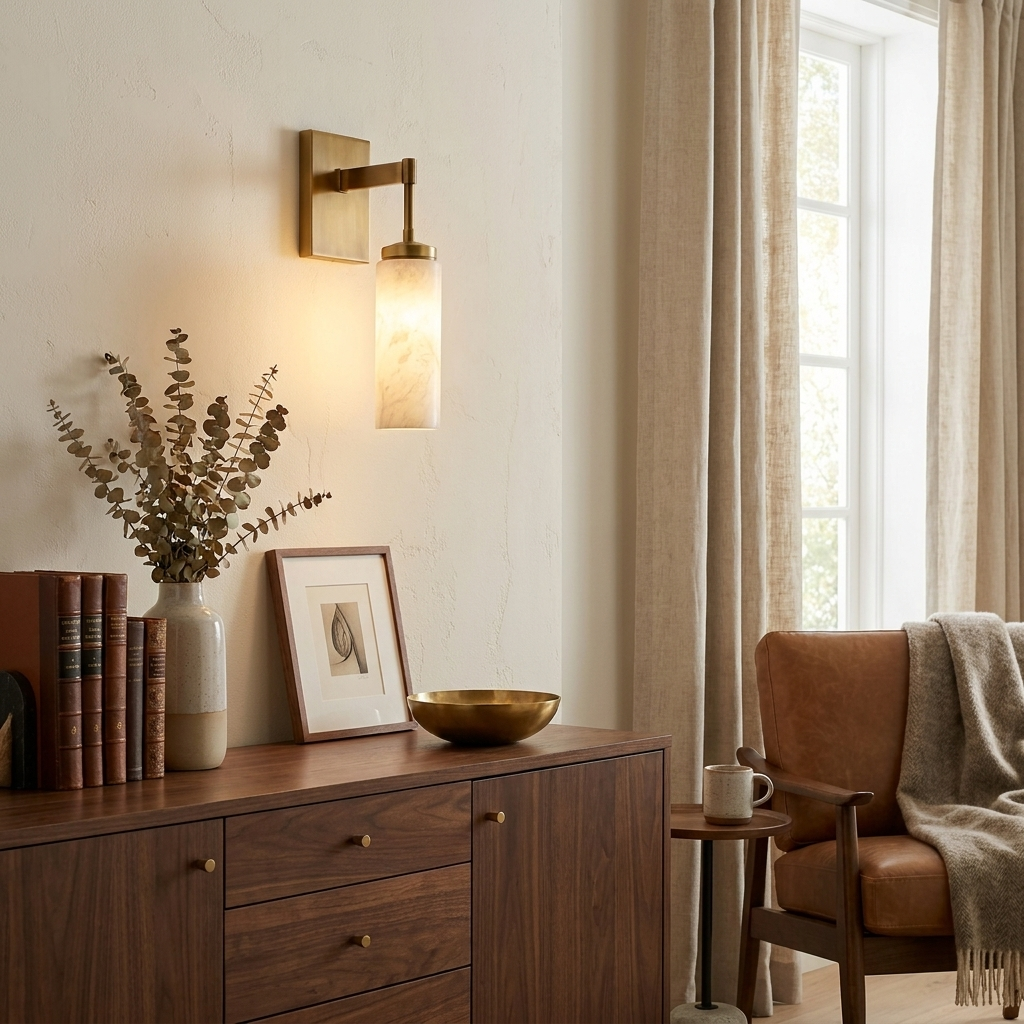 Mardenstone Alabaster Wall Sconce