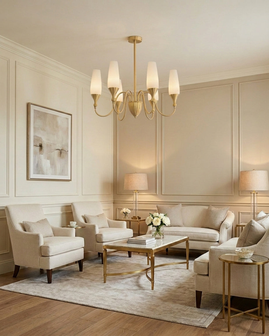 Casenella Brass Chandelier