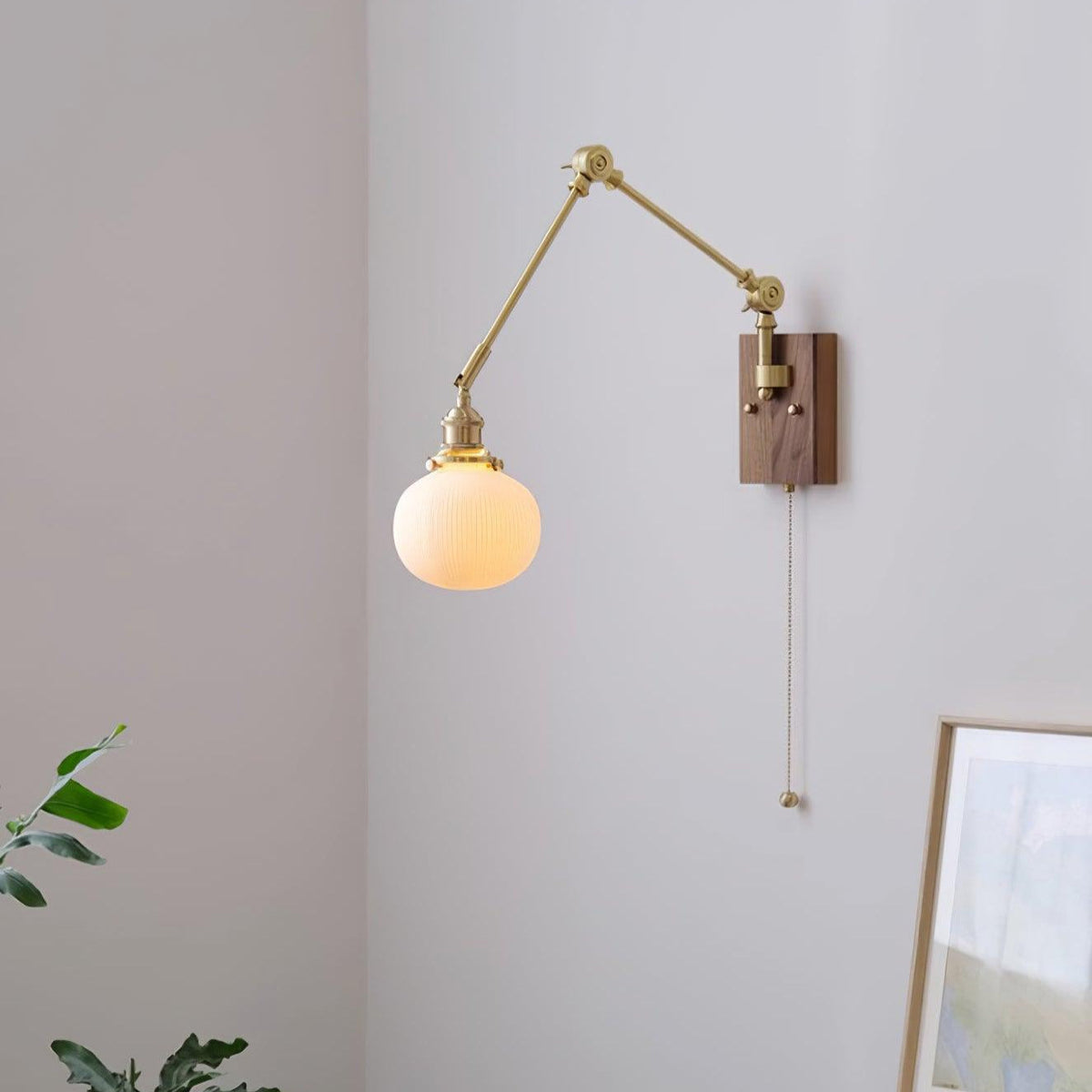 Vetra Vintage Adjustable  Swing Arm Wall Lamp