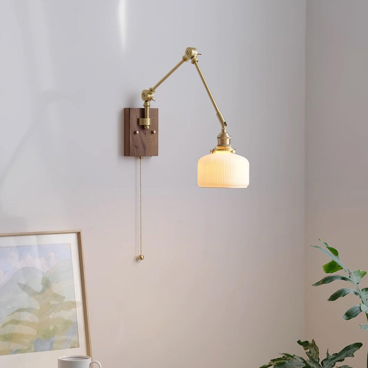 Vetra Vintage Adjustable  Swing Arm Wall Lamp