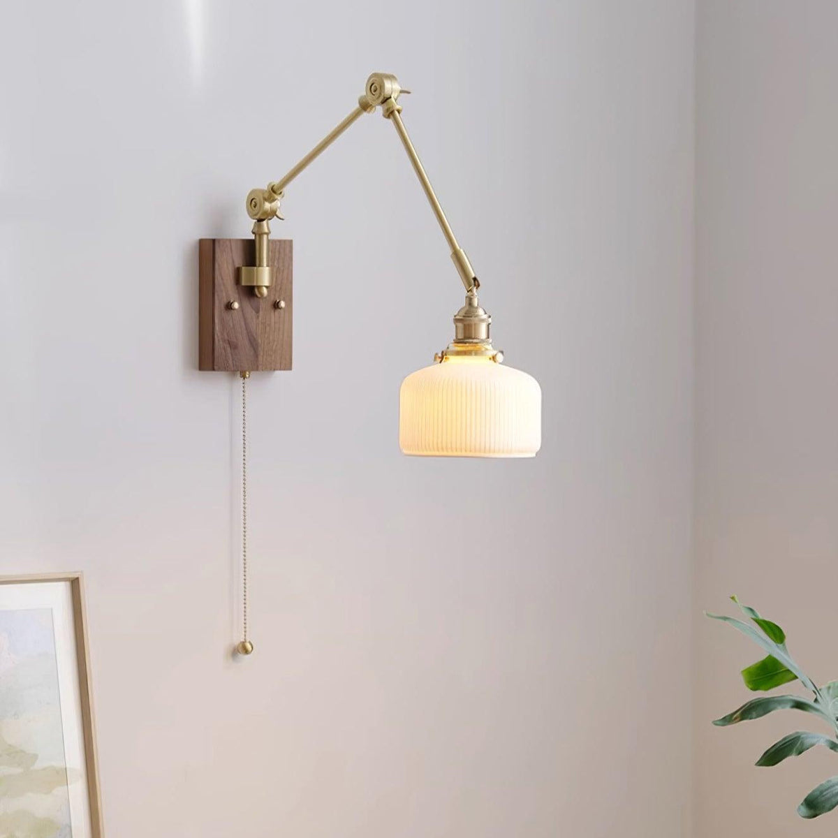 Vetra Vintage Adjustable  Swing Arm Wall Lamp