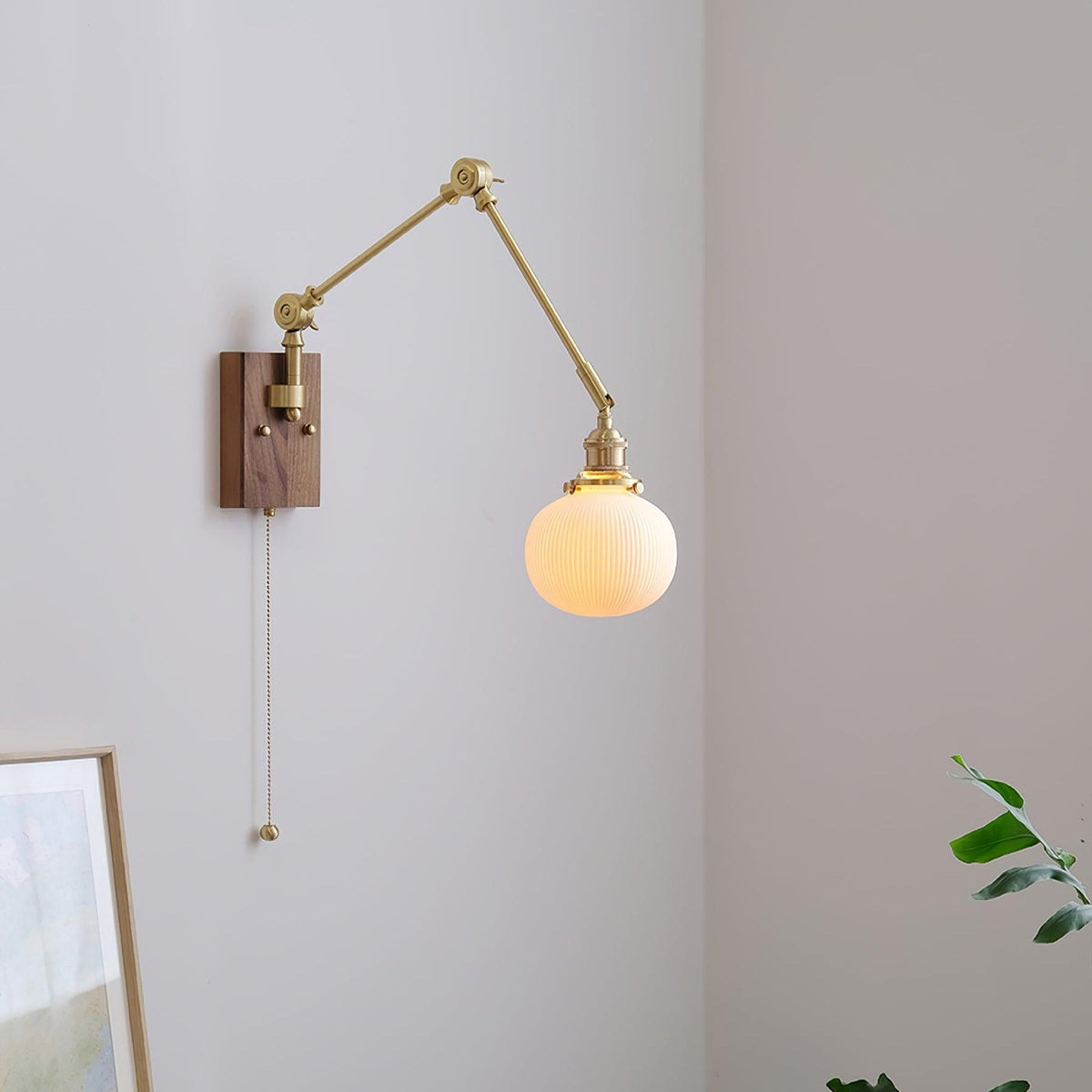 Vetra Vintage Adjustable  Swing Arm Wall Lamp
