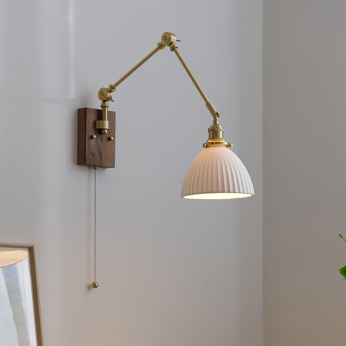 Vetra Vintage Adjustable  Swing Arm Wall Lamp