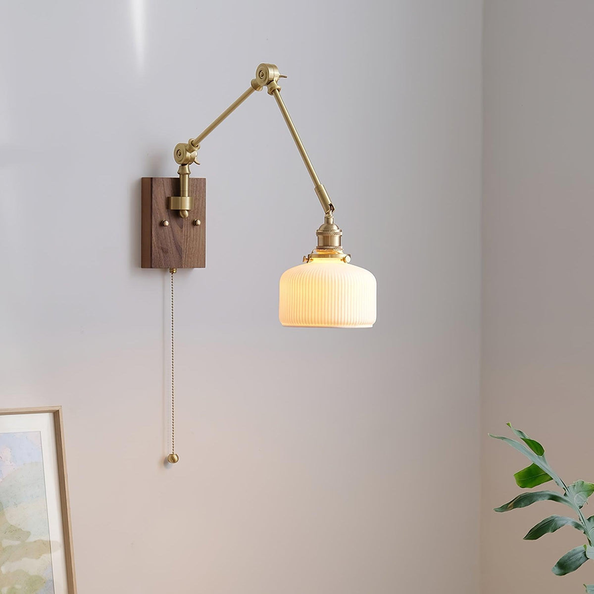 Vetra Vintage Adjustable  Swing Arm Wall Lamp