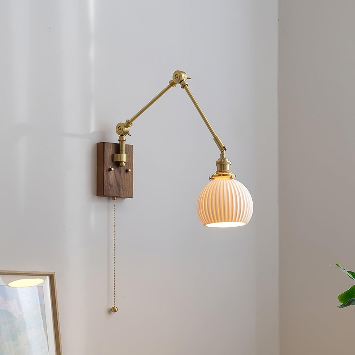 Vetra Vintage Adjustable  Swing Arm Wall Lamp