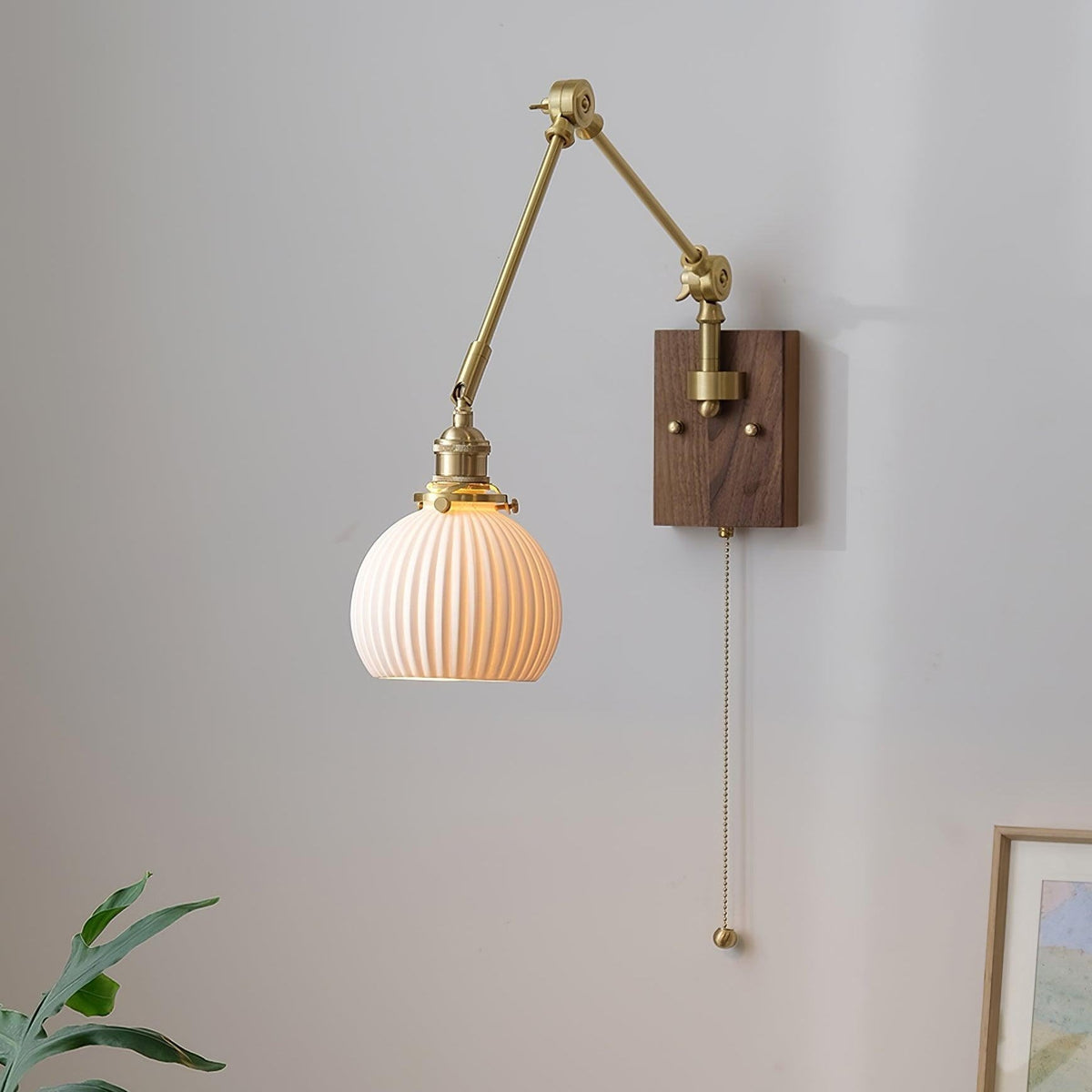 Vetra Vintage Adjustable  Swing Arm Wall Lamp