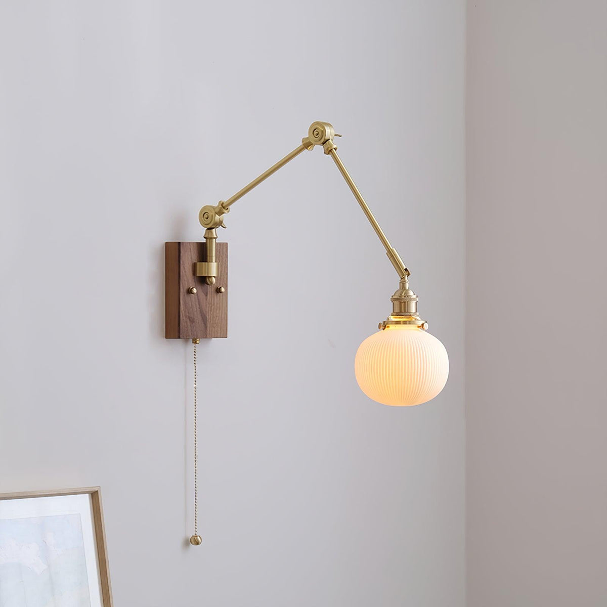 Vetra Vintage Adjustable  Swing Arm Wall Lamp