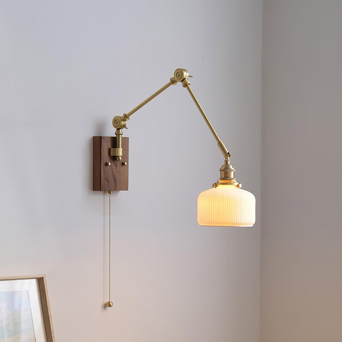 Vetra Vintage Adjustable  Swing Arm Wall Lamp