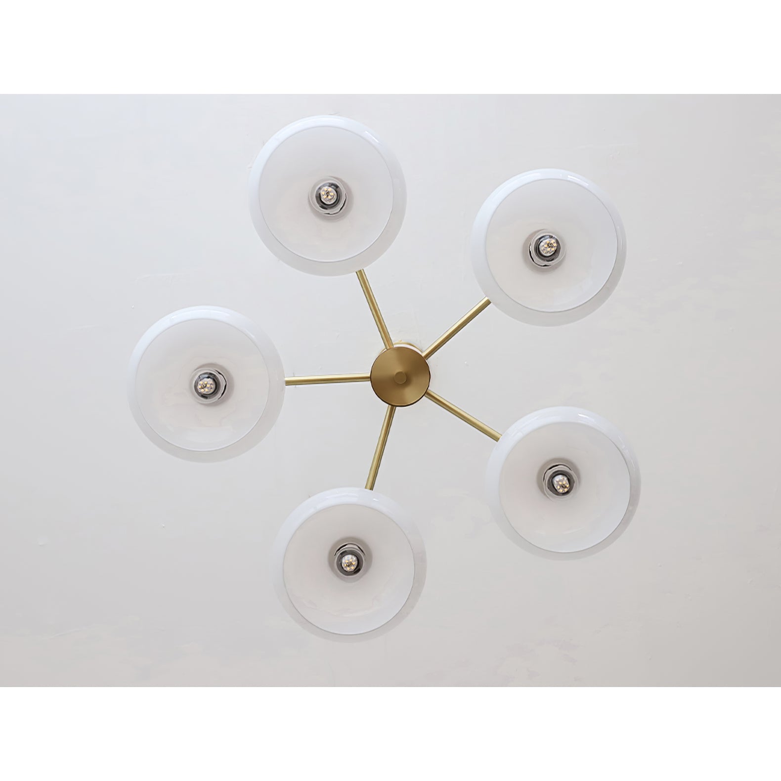 Nova Natural Persimmon Glass Chandelier