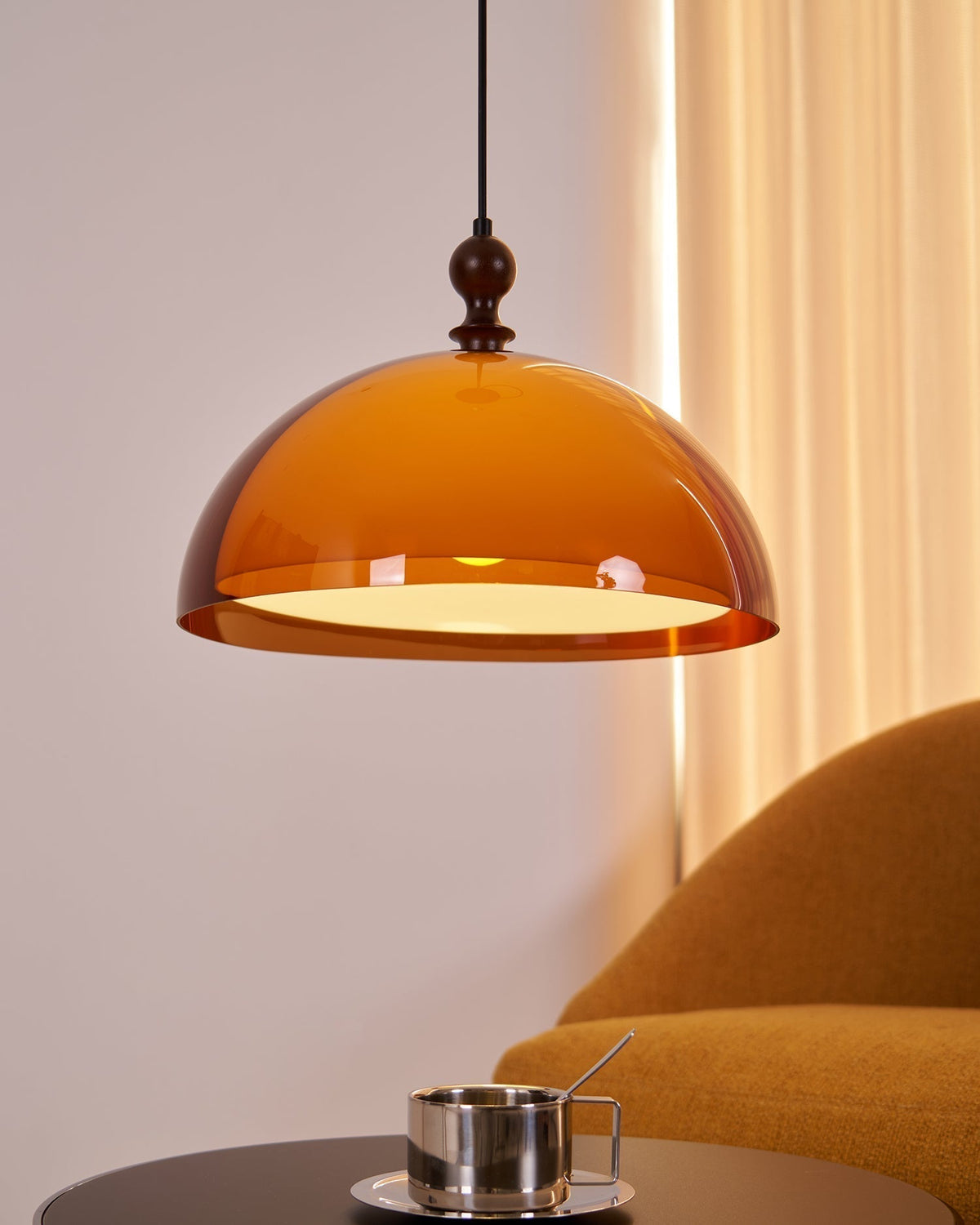 Daro Amber Dome Pendant Light