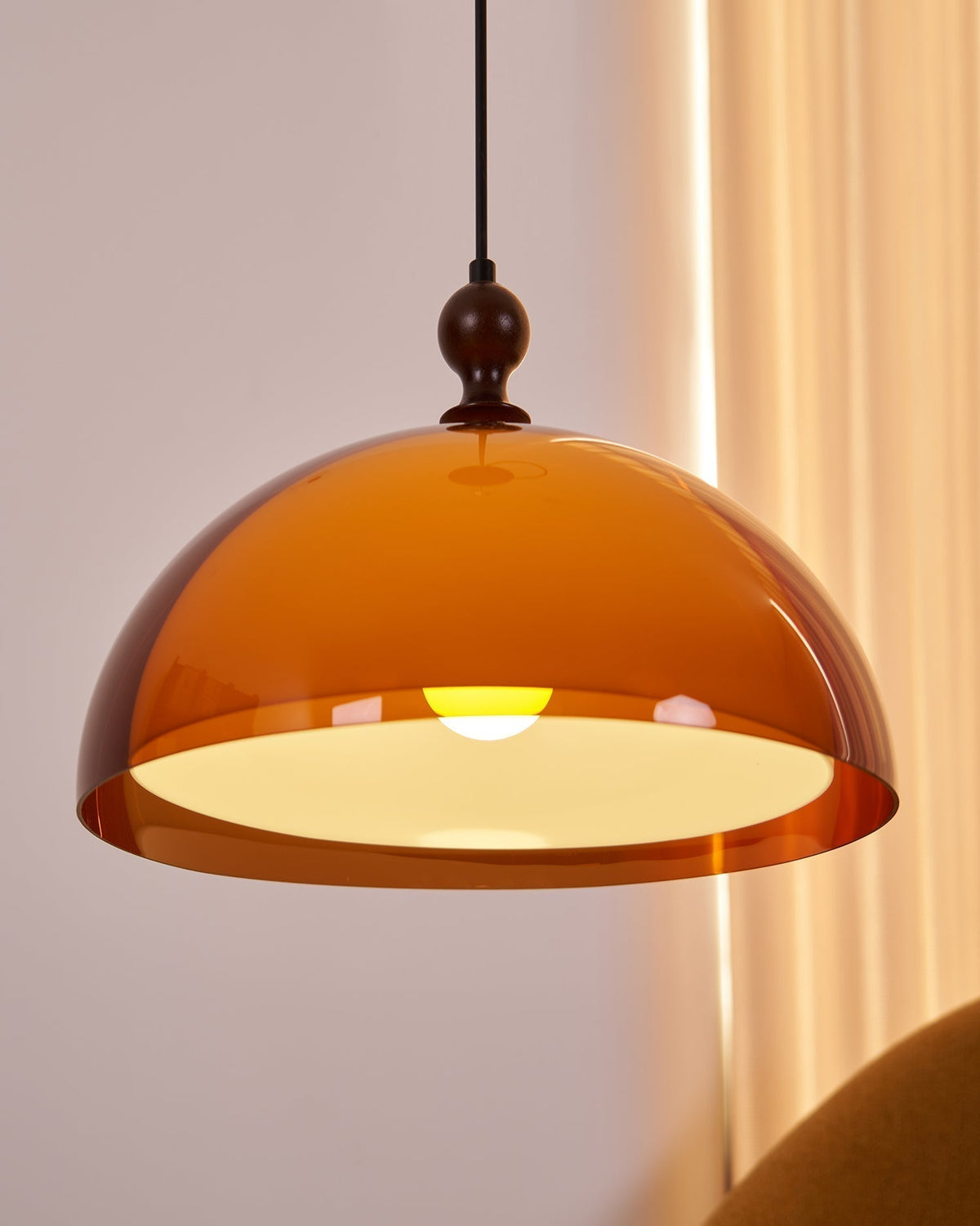 Daro Amber Dome Pendant Light