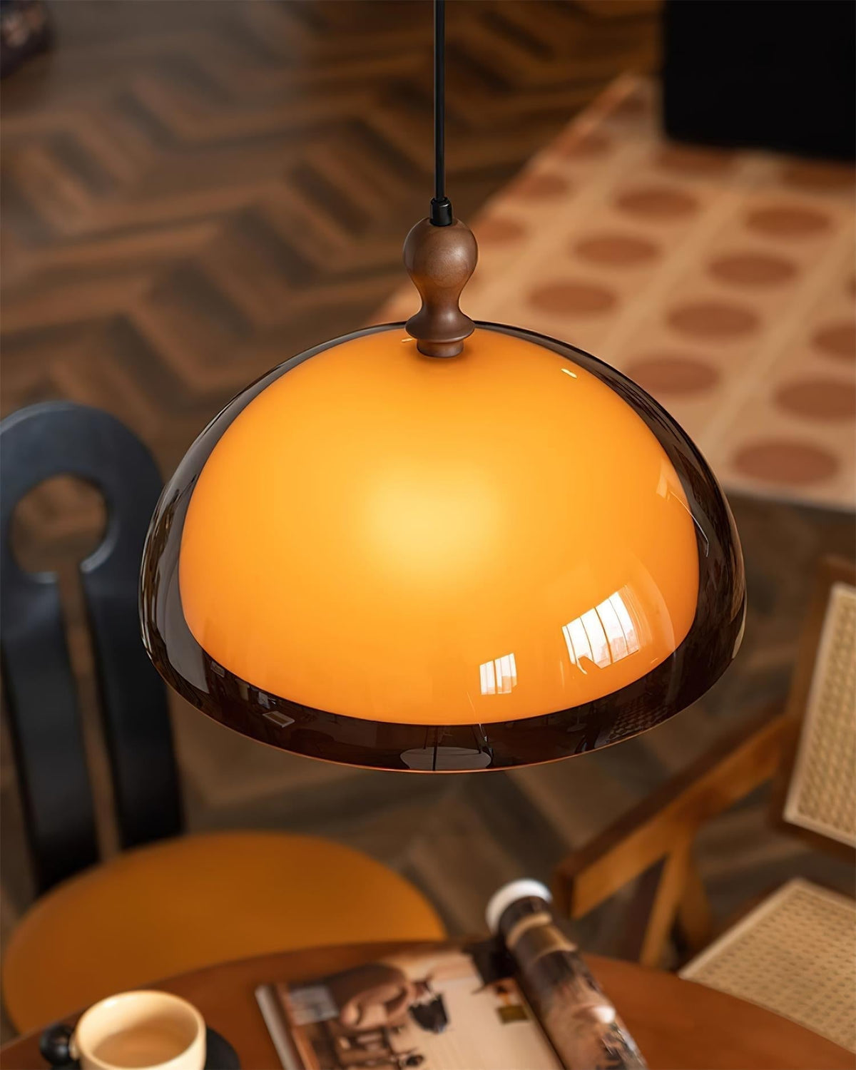 Daro Amber Dome Pendant Light