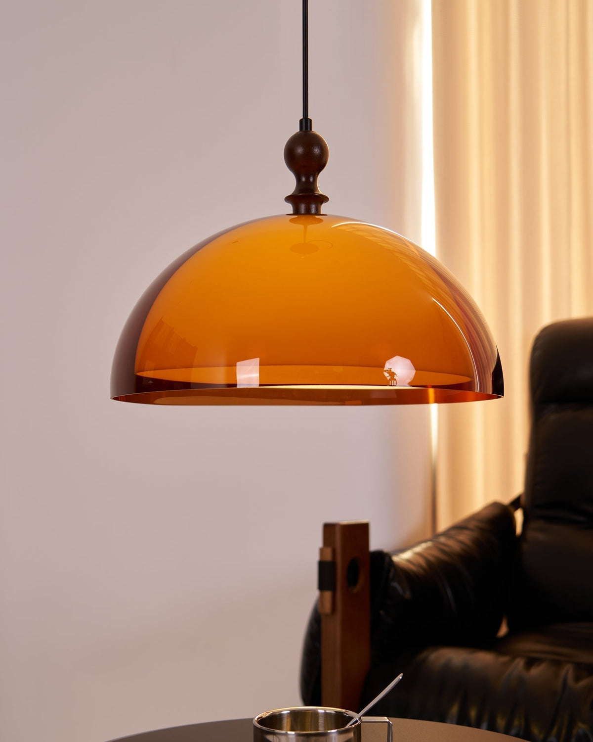 Daro Amber Dome Pendant Light