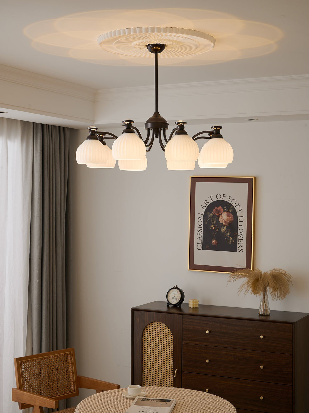 Calaeor Premium Elegance Glass Chandelier