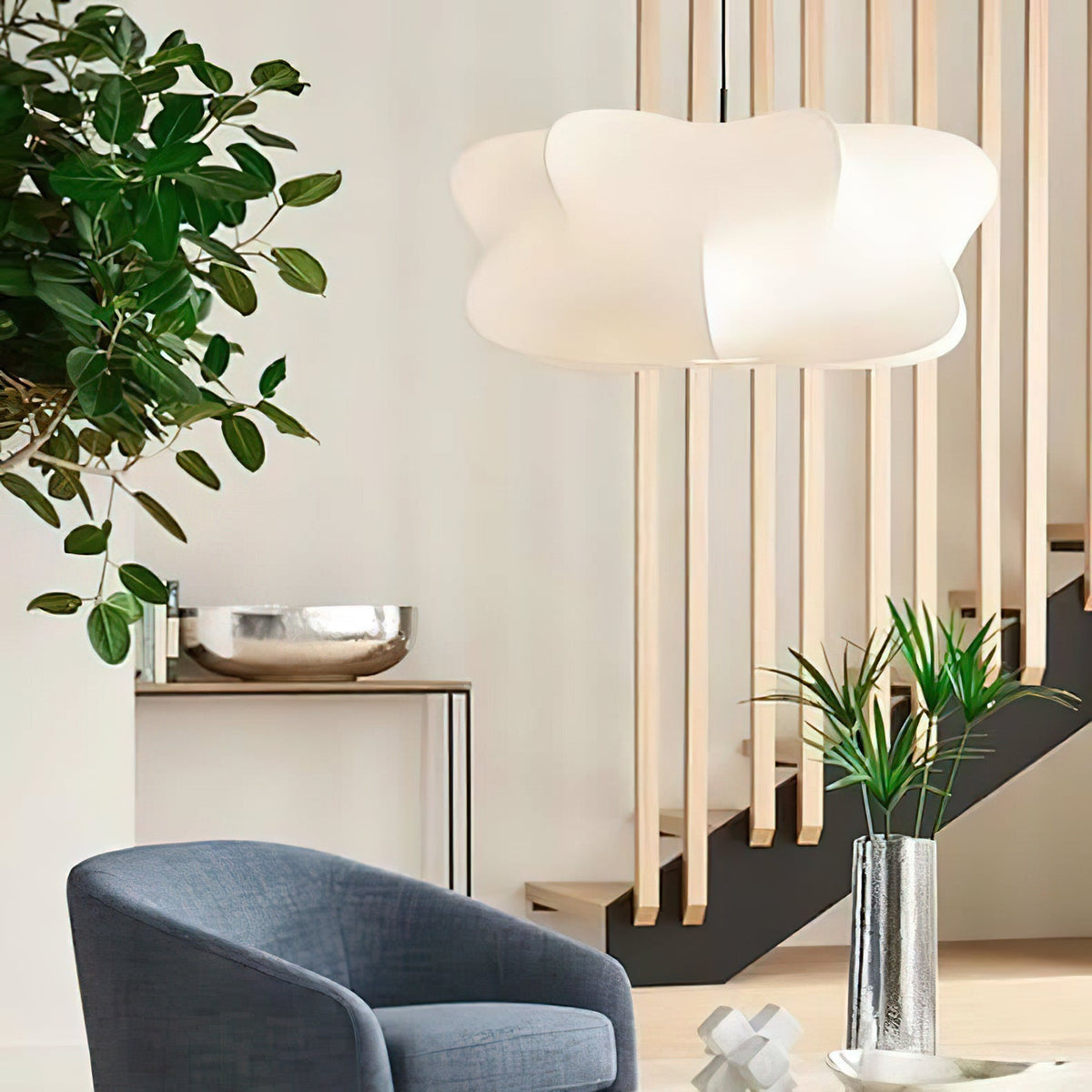Luxe Silk Contemporary Pendant Light