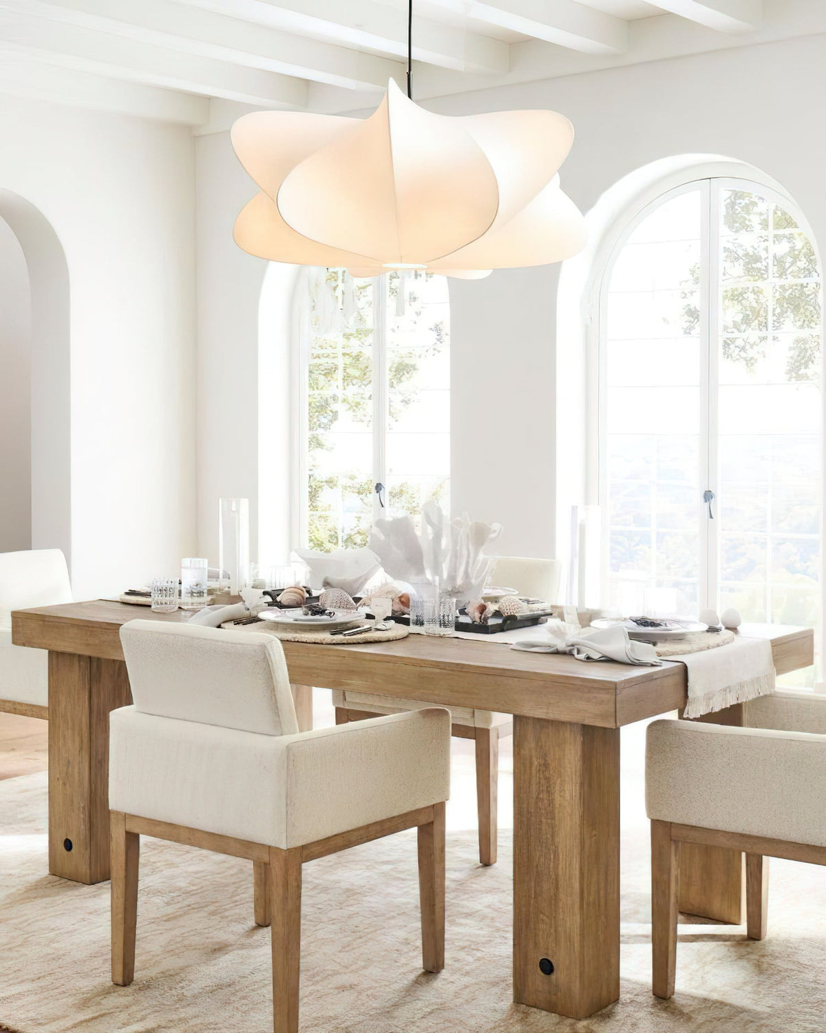 Bibi Cloudy Decorative Silk Pendant Swag Light