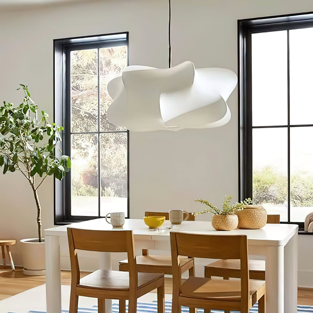 Bibi Cloudy Decorative Silk Pendant Swag Light