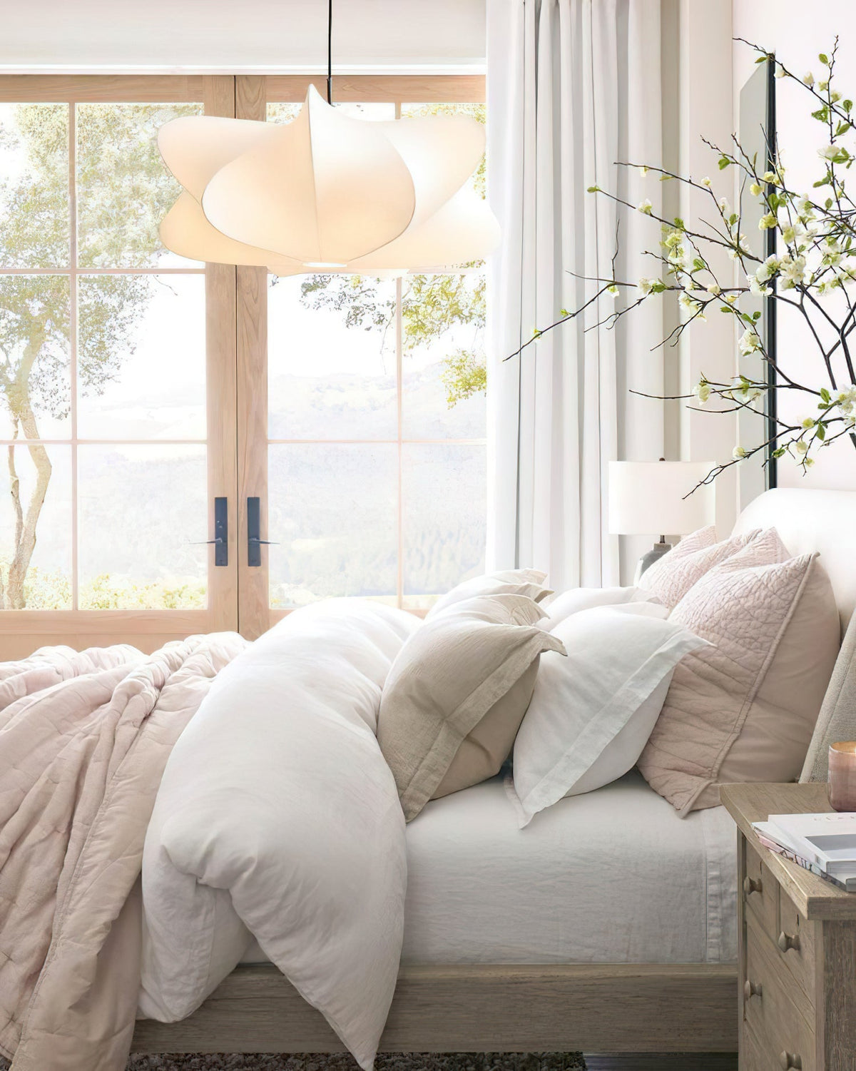 Bibi Cloudy Decorative Silk Pendant Swag Light