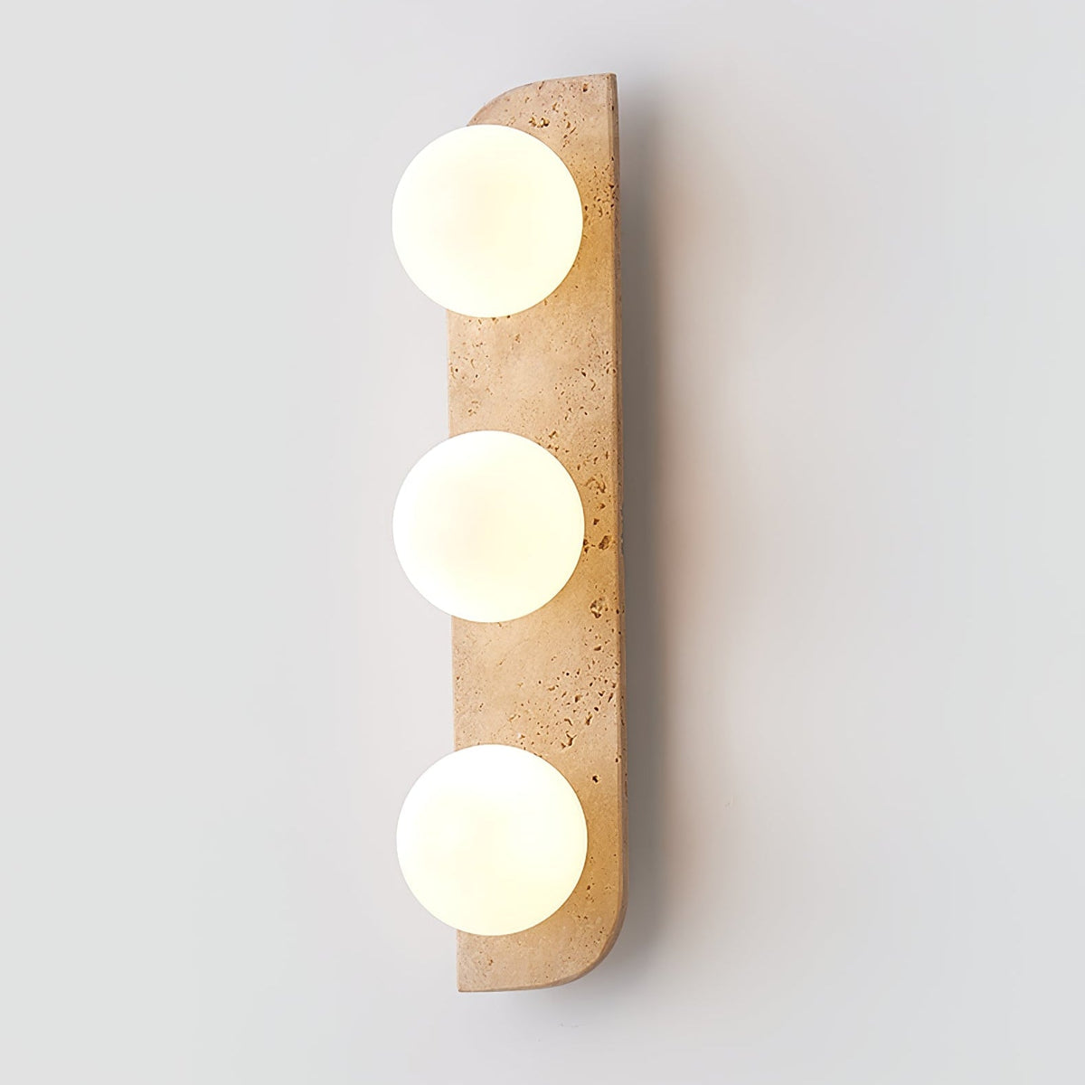 Serearia Minimalist Travertine Plug-In Wall Light