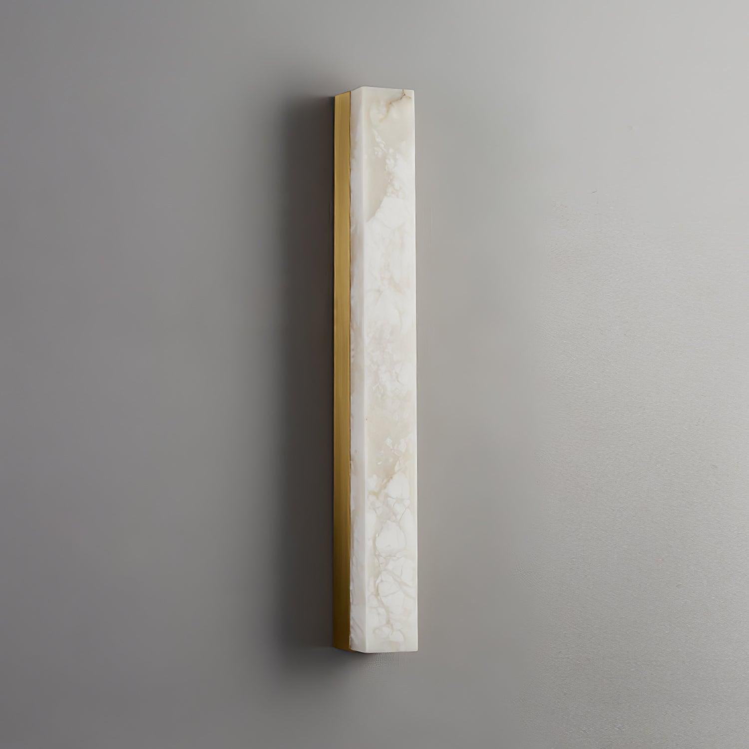 Quill Brass Alabaster Wall Lamp