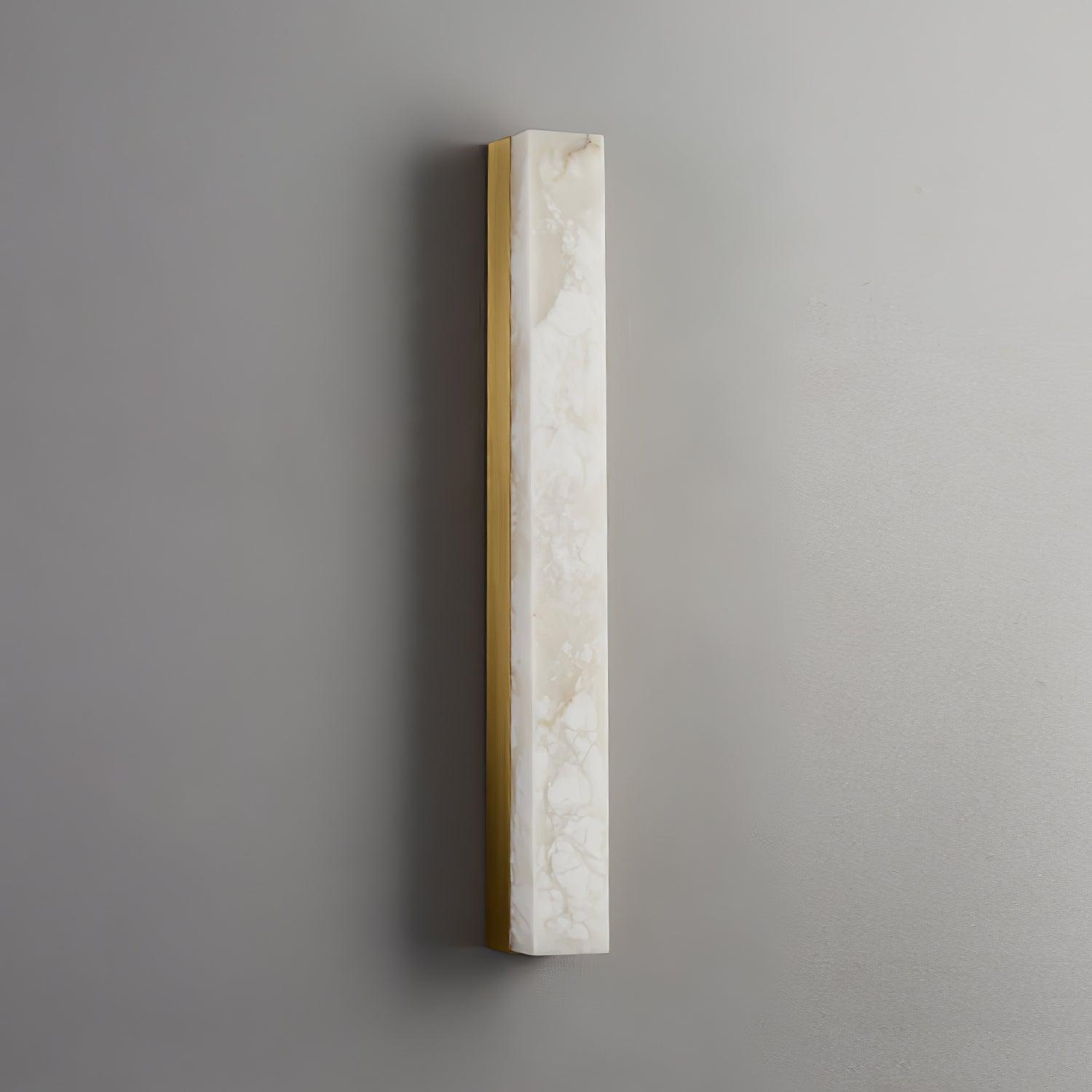 Quill Brass Alabaster Wall Lamp
