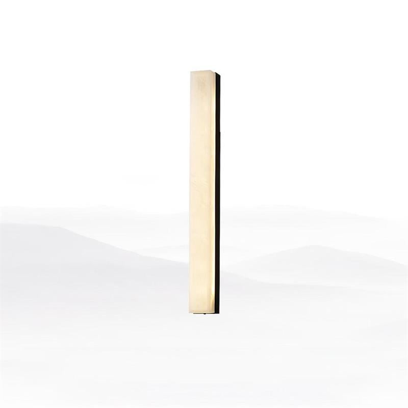 Quill Brass Alabaster Wall Lamp