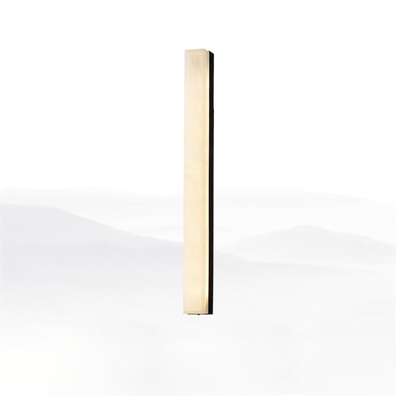 Quill Brass Alabaster Wall Lamp